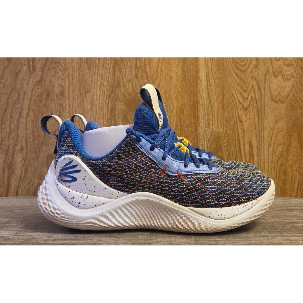 Under Armour Curry Flow 10 Dub Nation Shoes Mens 7.5 Womens 9 Blue